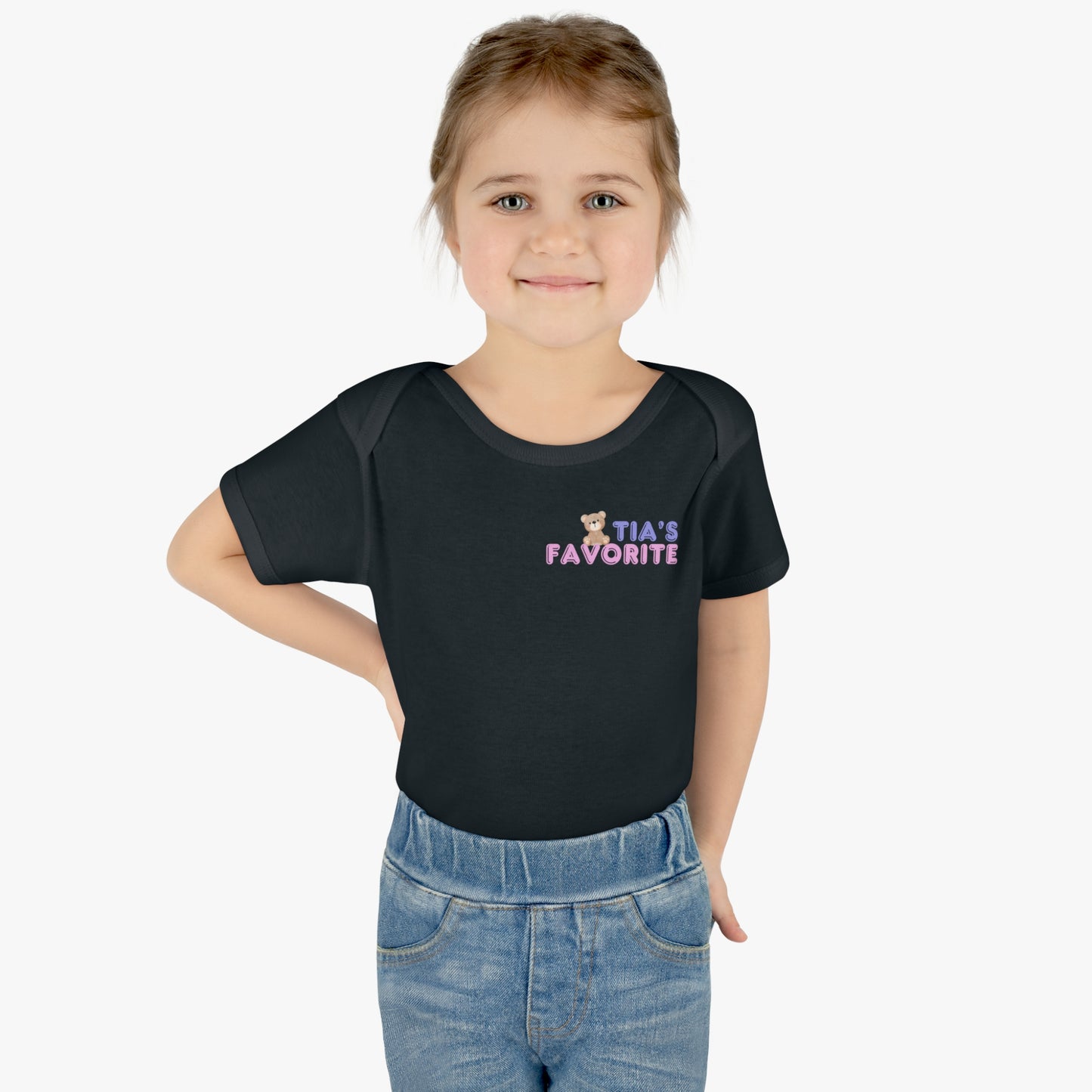 "Tia's Favorite" - Teddy Infant Bodysuit