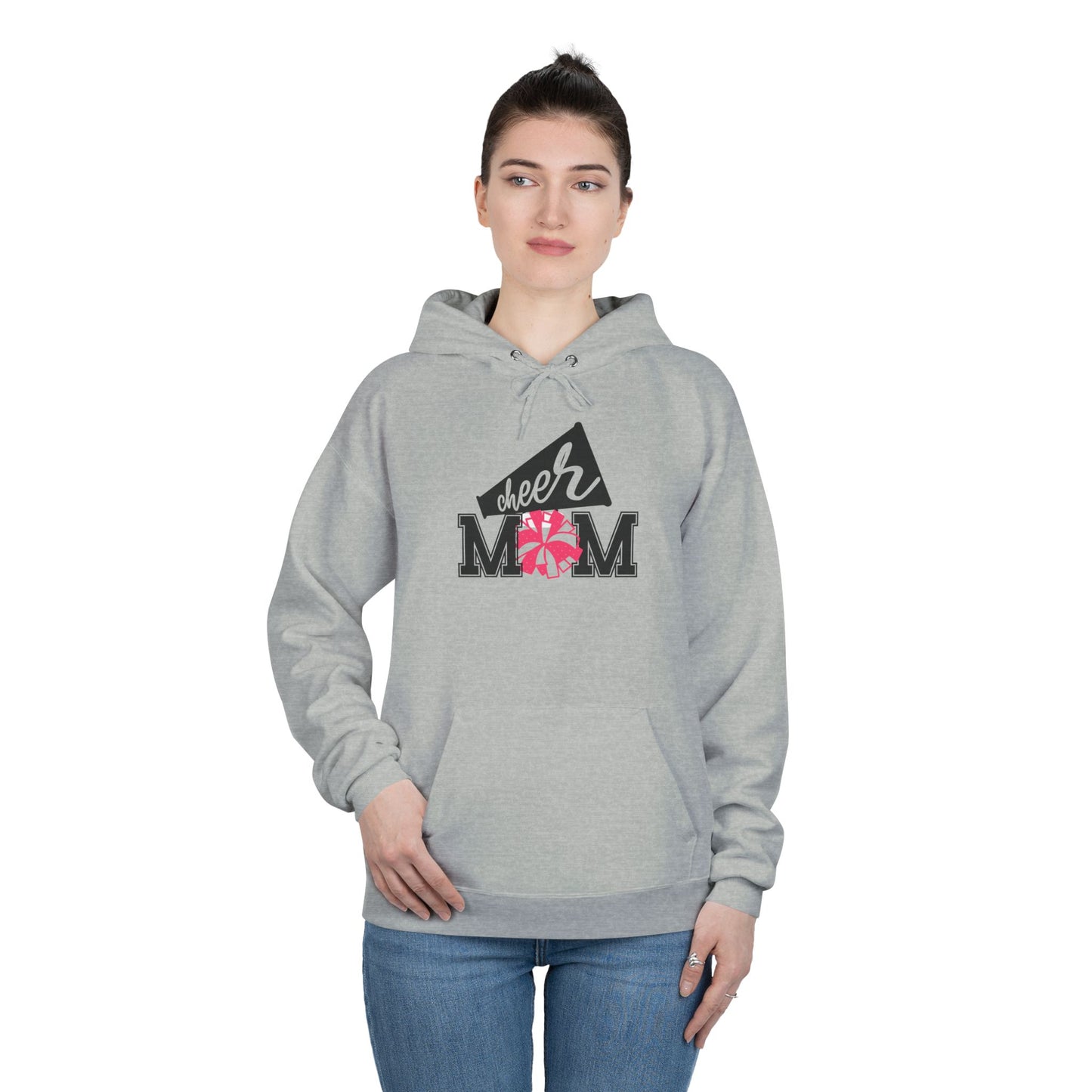 "PomPom Cheer Mom" Hoodie Sweatshirt