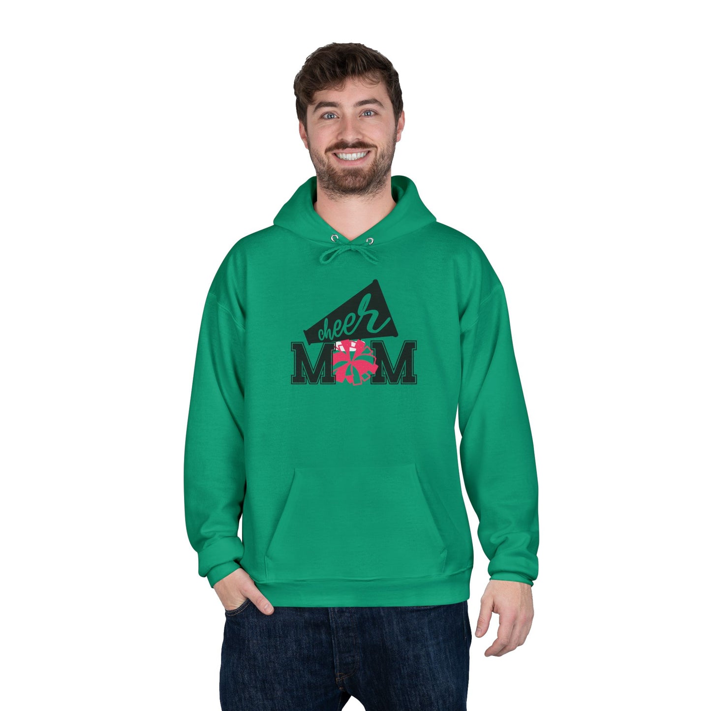 "PomPom Cheer Mom" Hoodie Sweatshirt