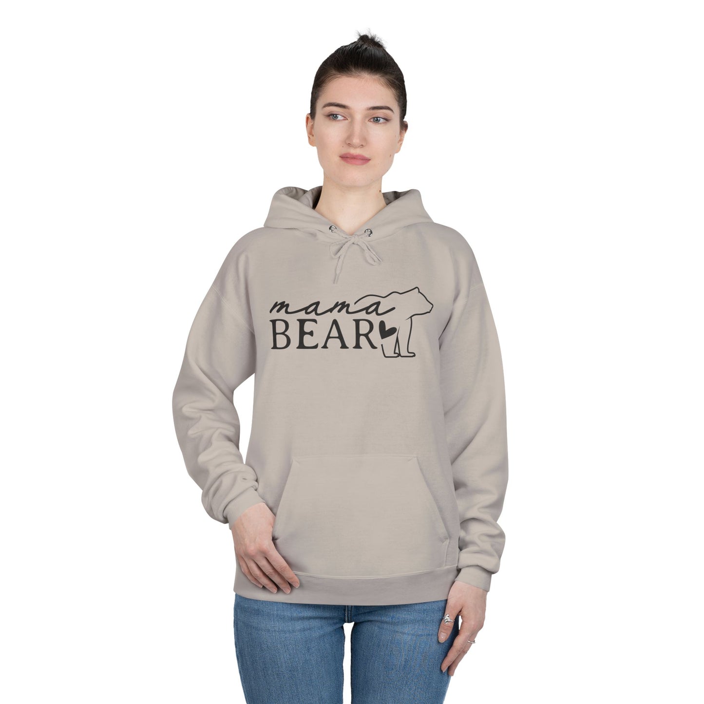 "Mama Bear Silhouette" Pullover Hoodie Sweatshirt