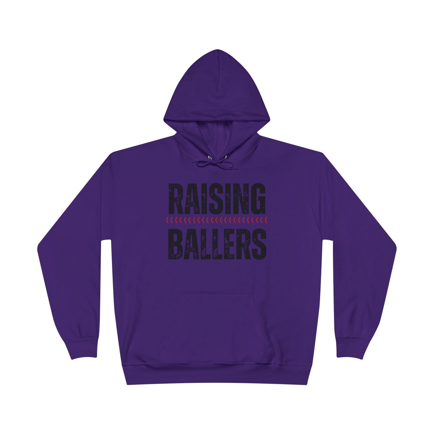 Personalized - "Raising Ballers" Baseball Mom Hoodie Sweatshirt