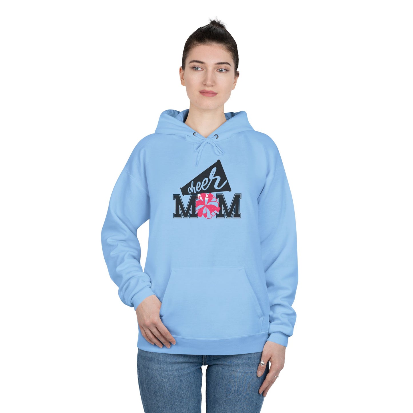 "PomPom Cheer Mom" Hoodie Sweatshirt