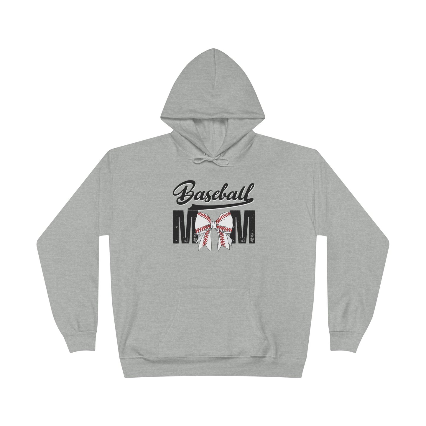 Personalized - "BaseBow" Baseball Mom Hoodie Sweatshirt