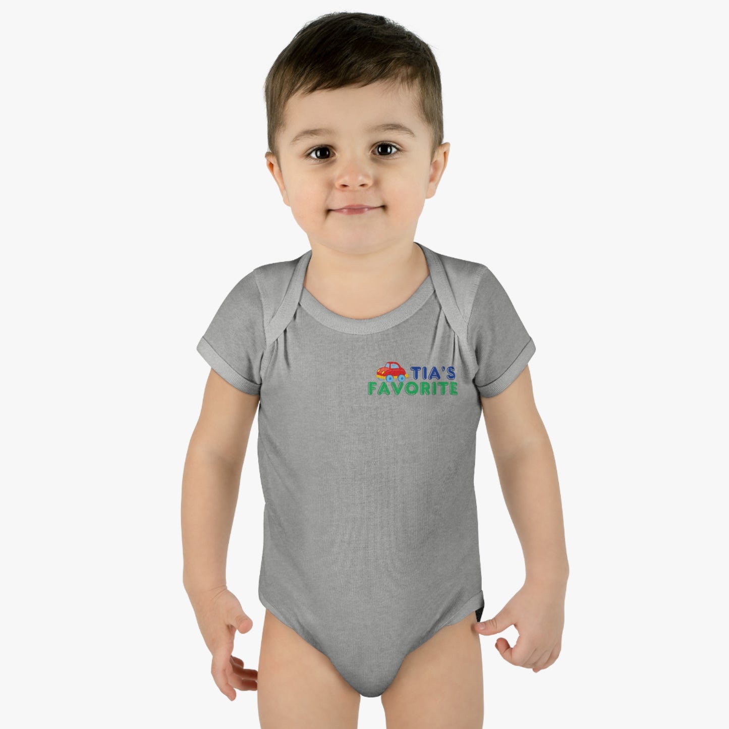 "Tia's Favorite" - ToyCar Infant Bodysuit