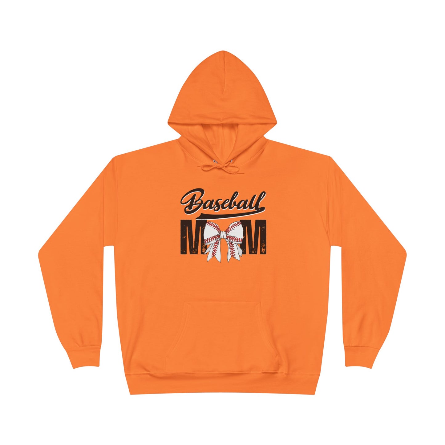 Personalized - "BaseBow" Baseball Mom Hoodie Sweatshirt