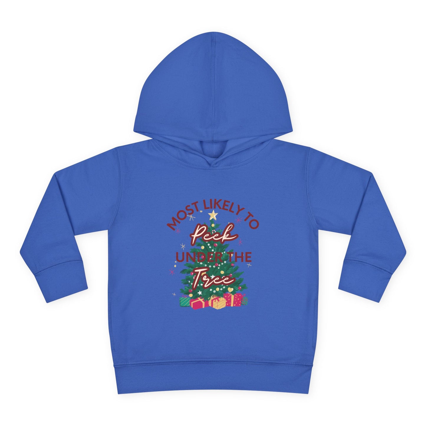 Holiday "Peek Under Tree" - Fleece Hoodie