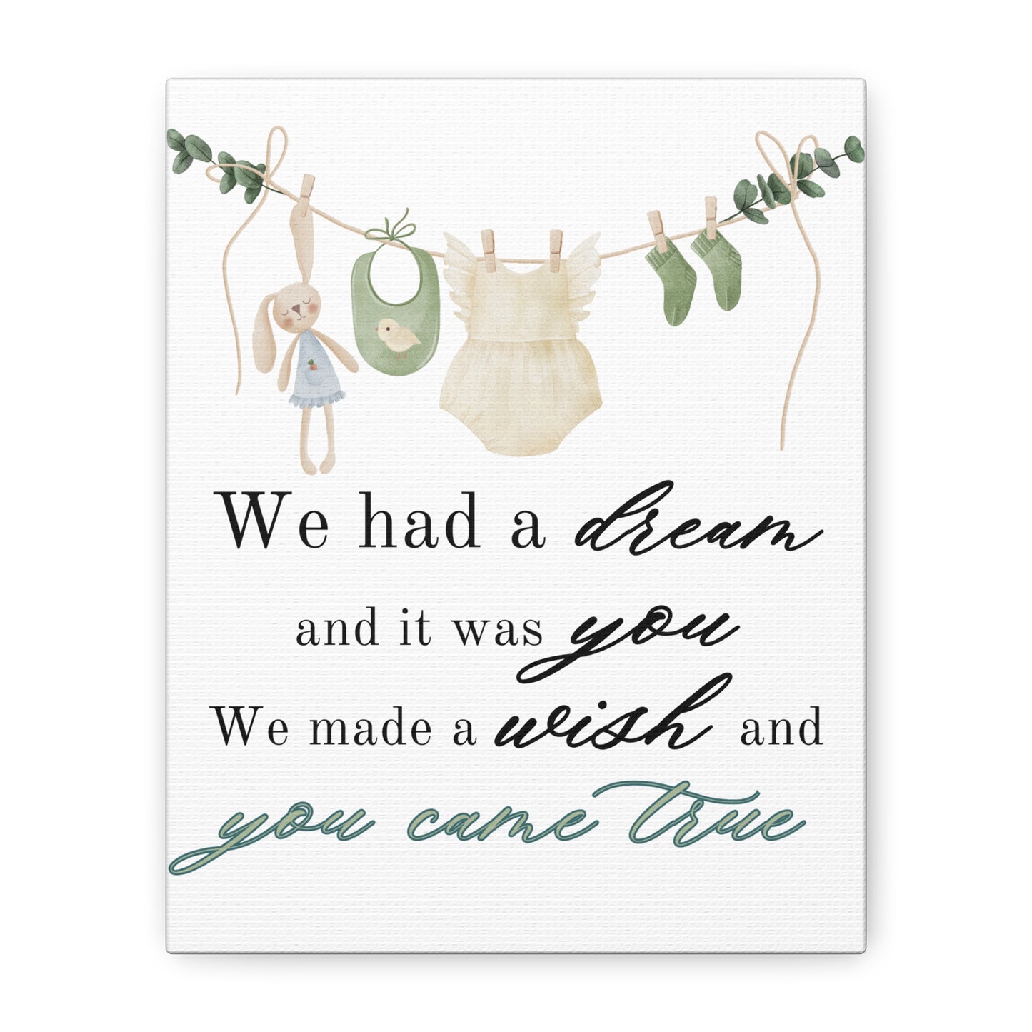 "Dream Come True" - Girl Matte Canvas