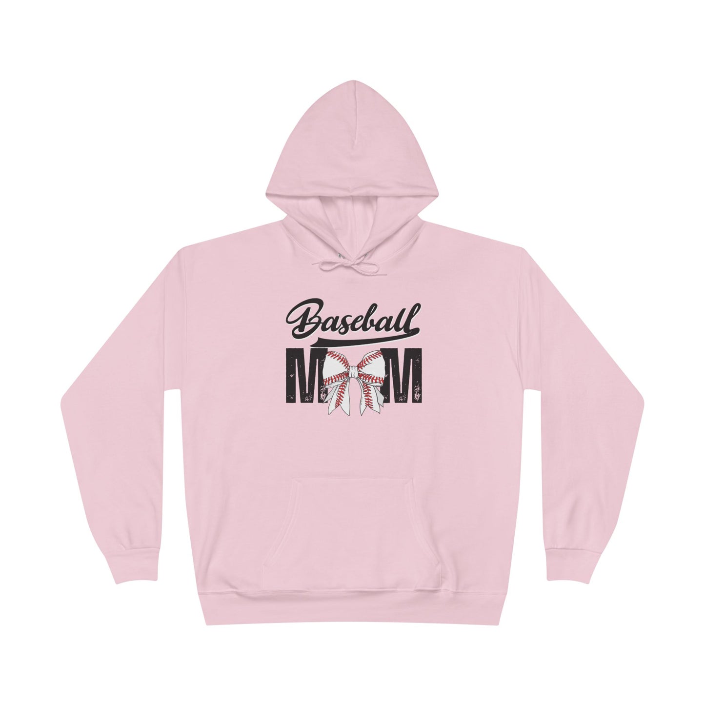Personalized - "BaseBow" Baseball Mom Hoodie Sweatshirt