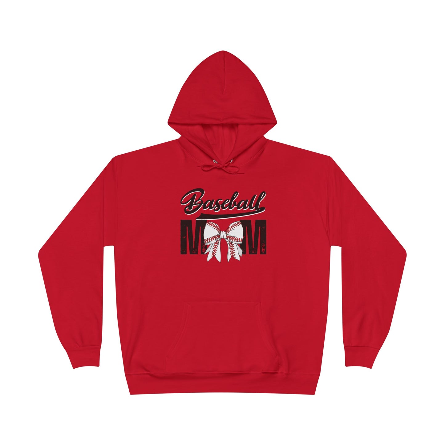 Personalized - "BaseBow" Baseball Mom Hoodie Sweatshirt