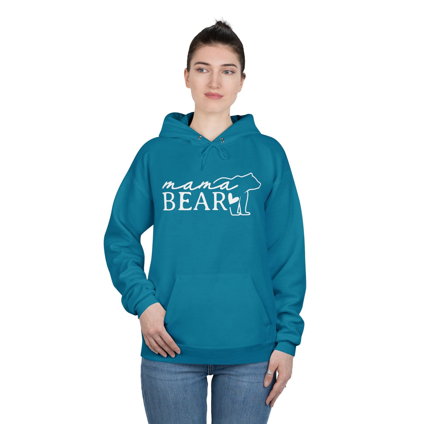 "Mama Bear Silhouette" Pullover Hoodie Sweatshirt