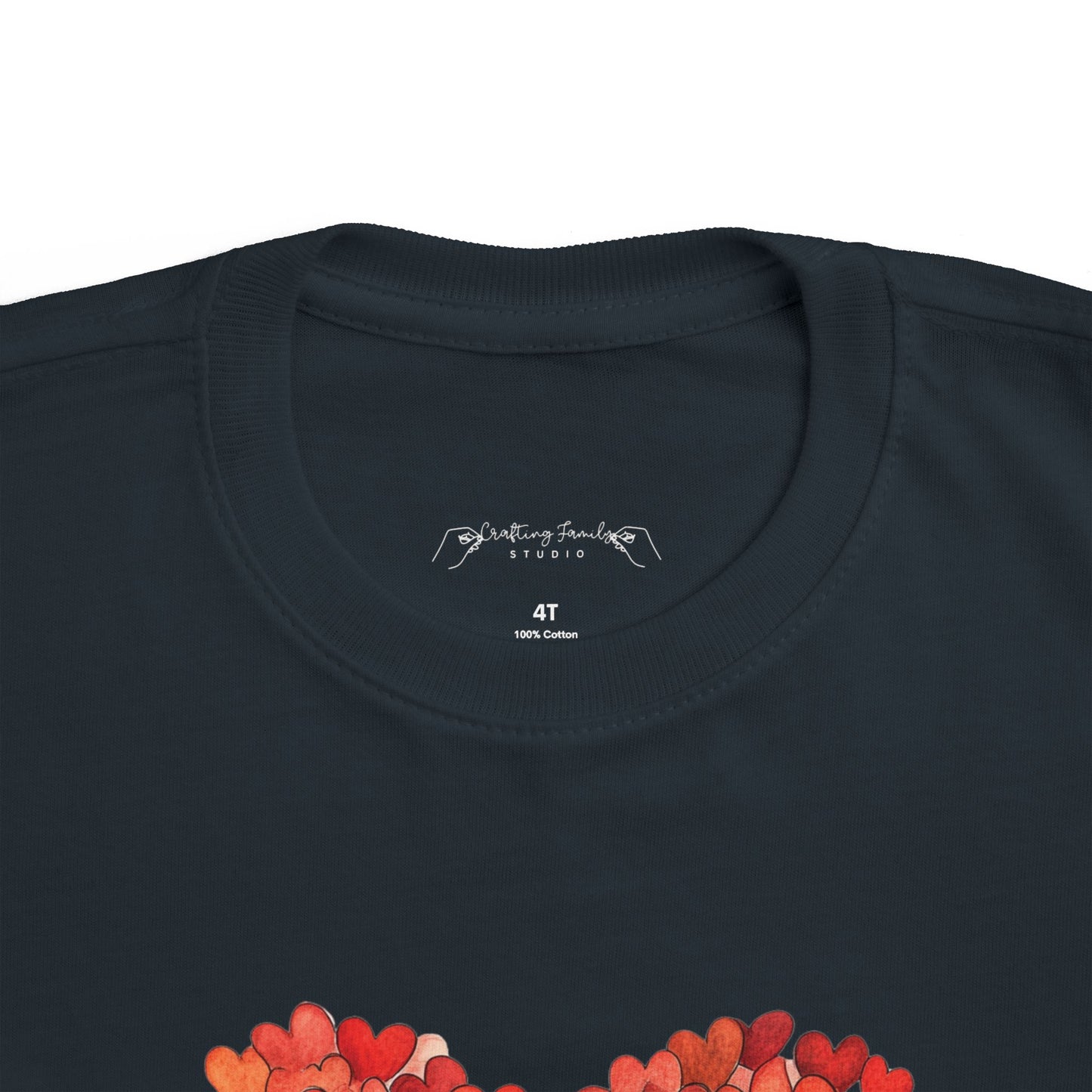 "Hearts in Heart" Toddler's Jersey Tee