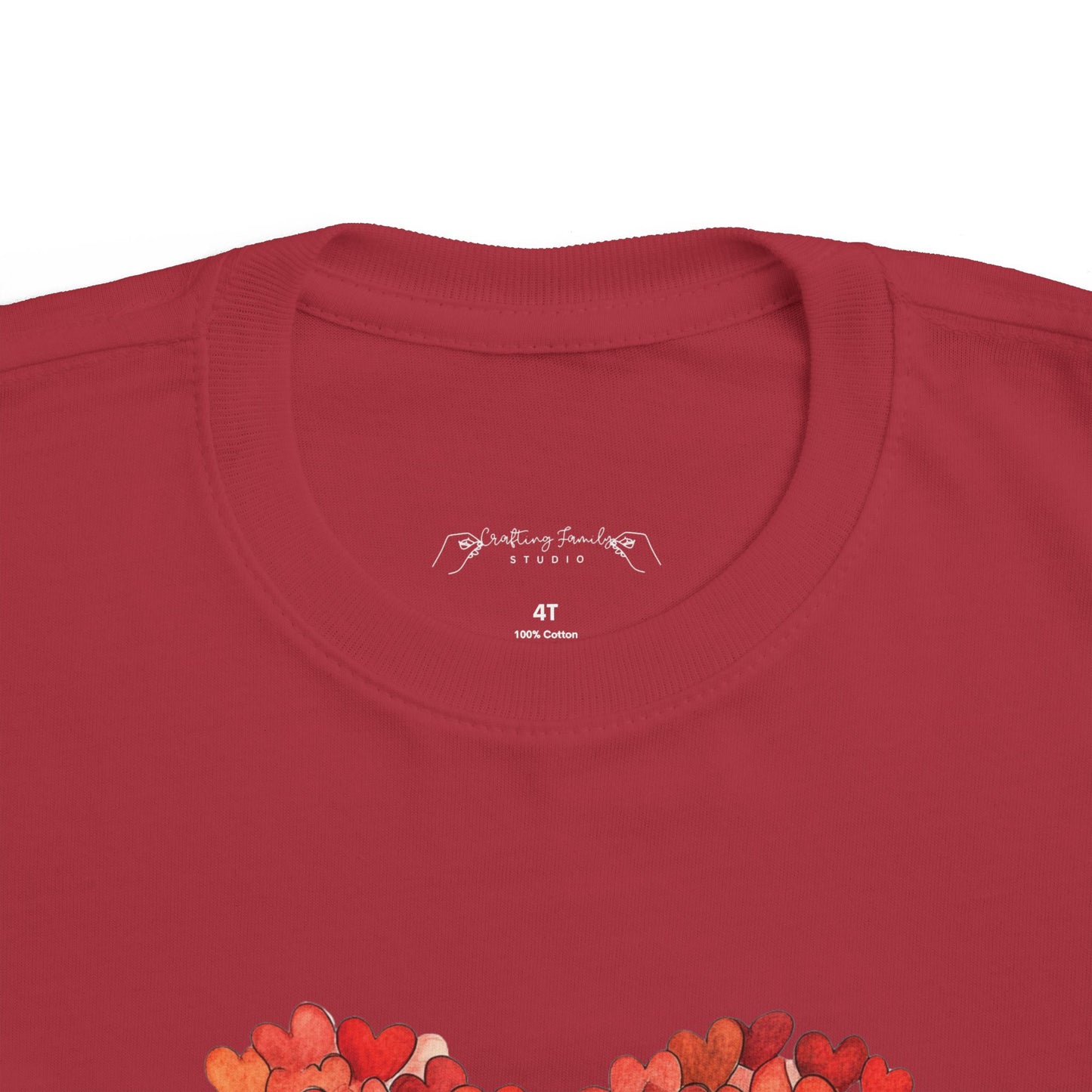 "Hearts in Heart" Toddler's Jersey Tee