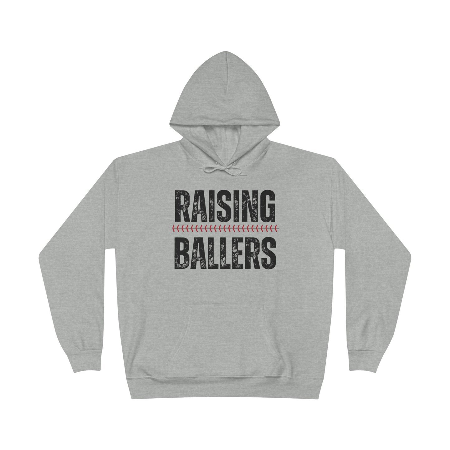 Personalized - "Raising Ballers" Baseball Mom Hoodie Sweatshirt