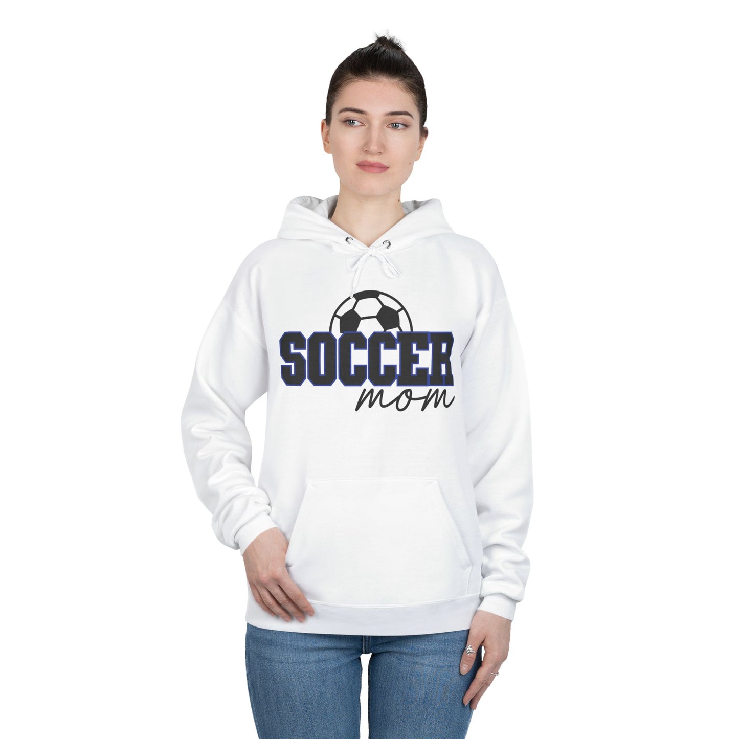 "Soccer Mom" Soccer Ball Hoodie Sweatshirt