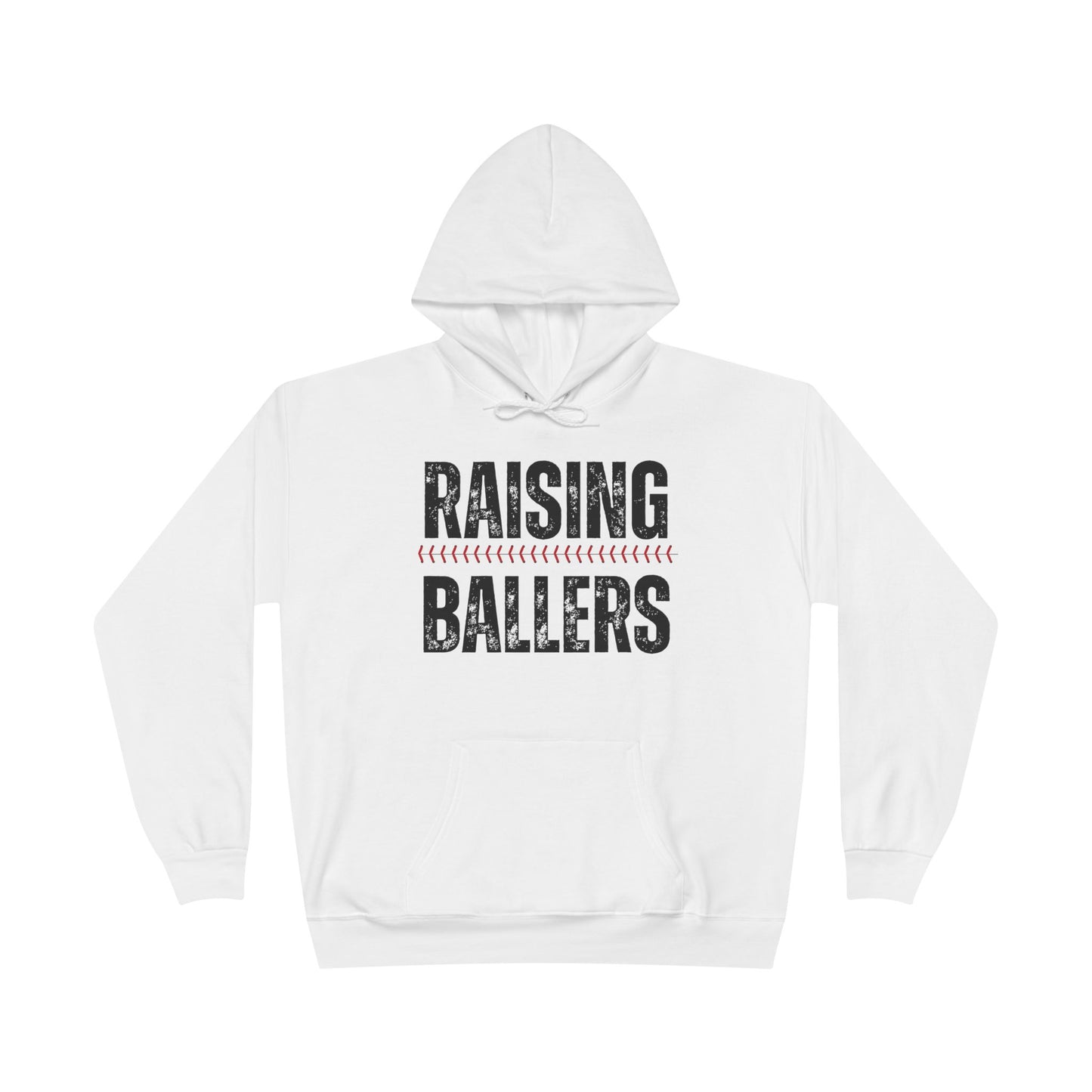 Personalized - "Raising Ballers" Baseball Mom Hoodie Sweatshirt