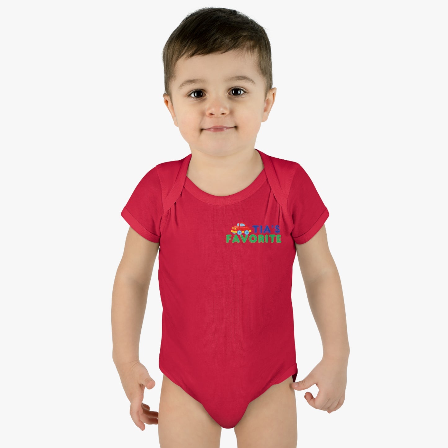 "Tia's Favorite" - ToyCar Infant Bodysuit