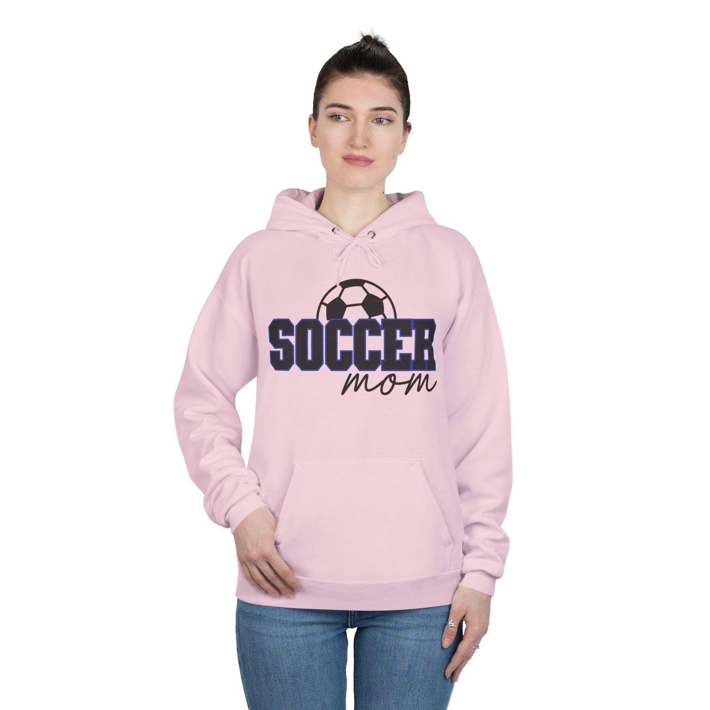 "Soccer Mom" Soccer Ball Hoodie Sweatshirt