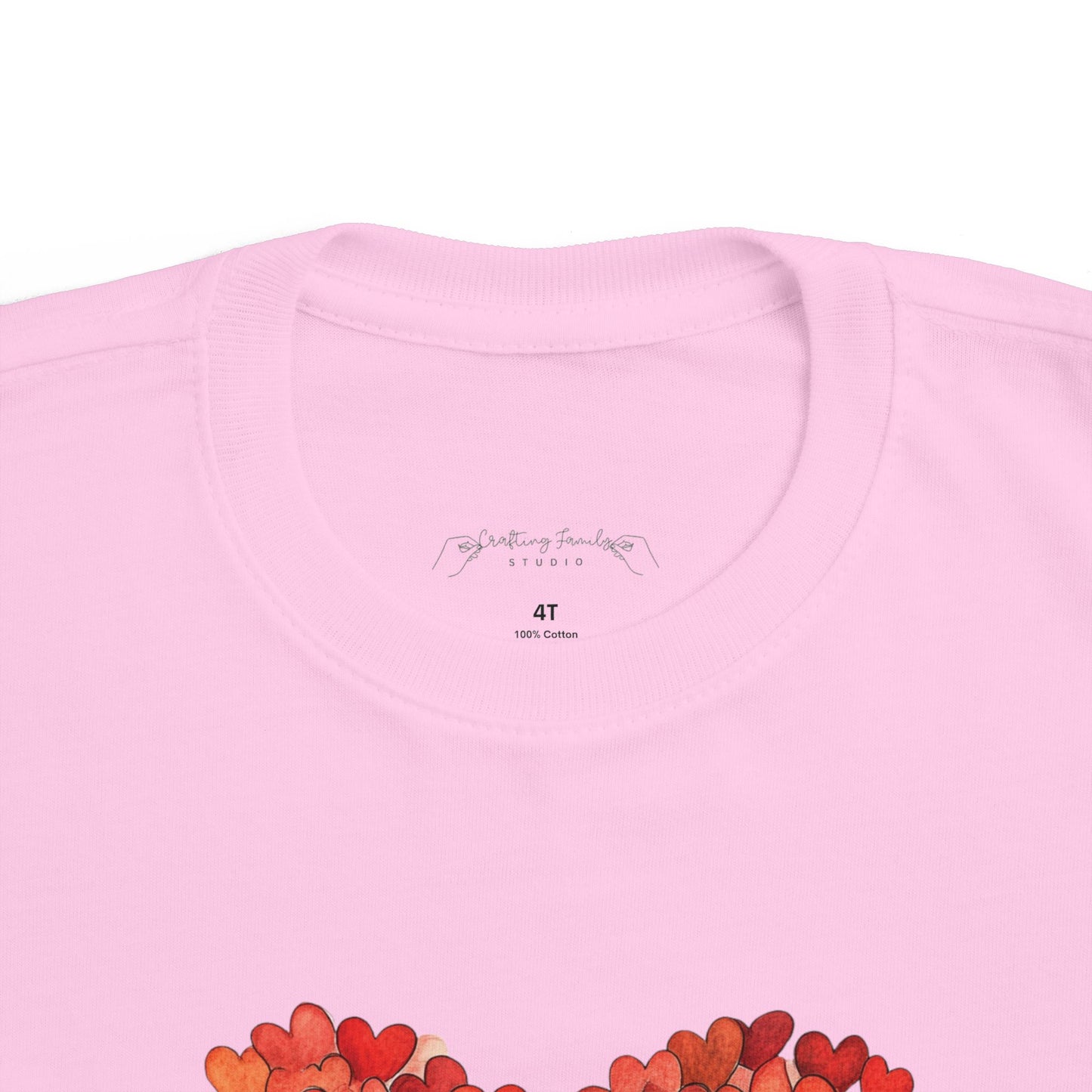 "Hearts in Heart" Toddler's Jersey Tee
