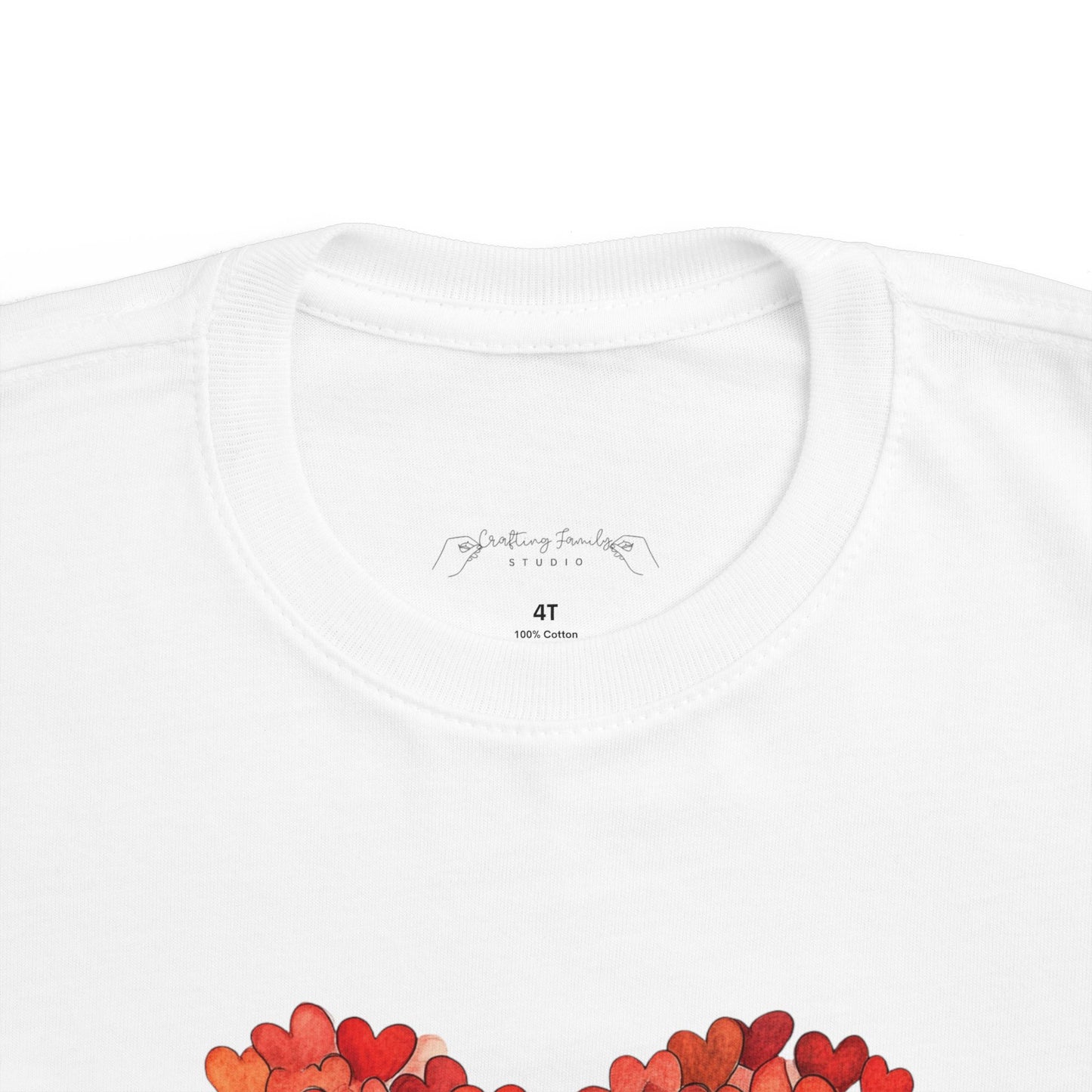 "Hearts in Heart" Toddler's Jersey Tee
