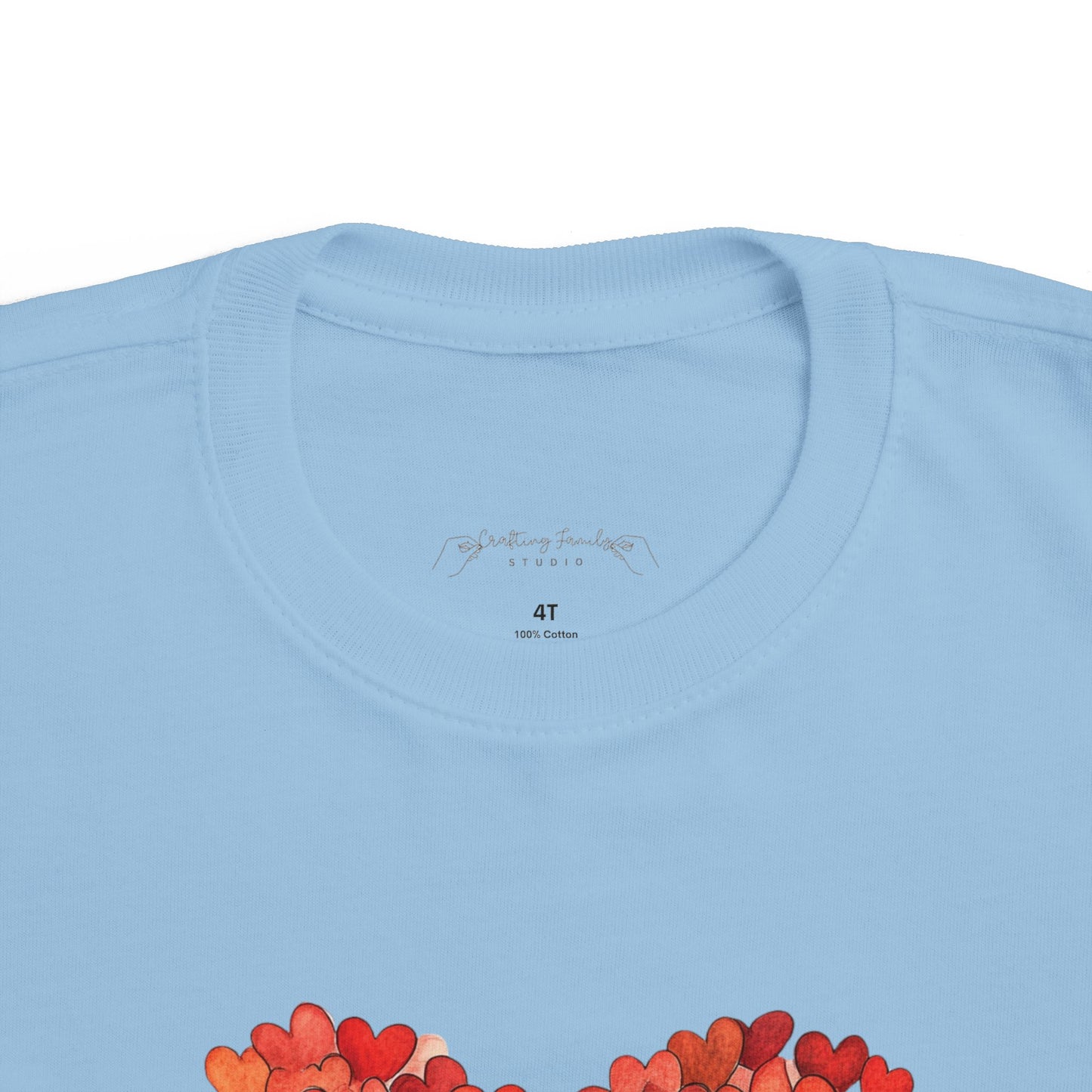 "Hearts in Heart" Toddler's Jersey Tee