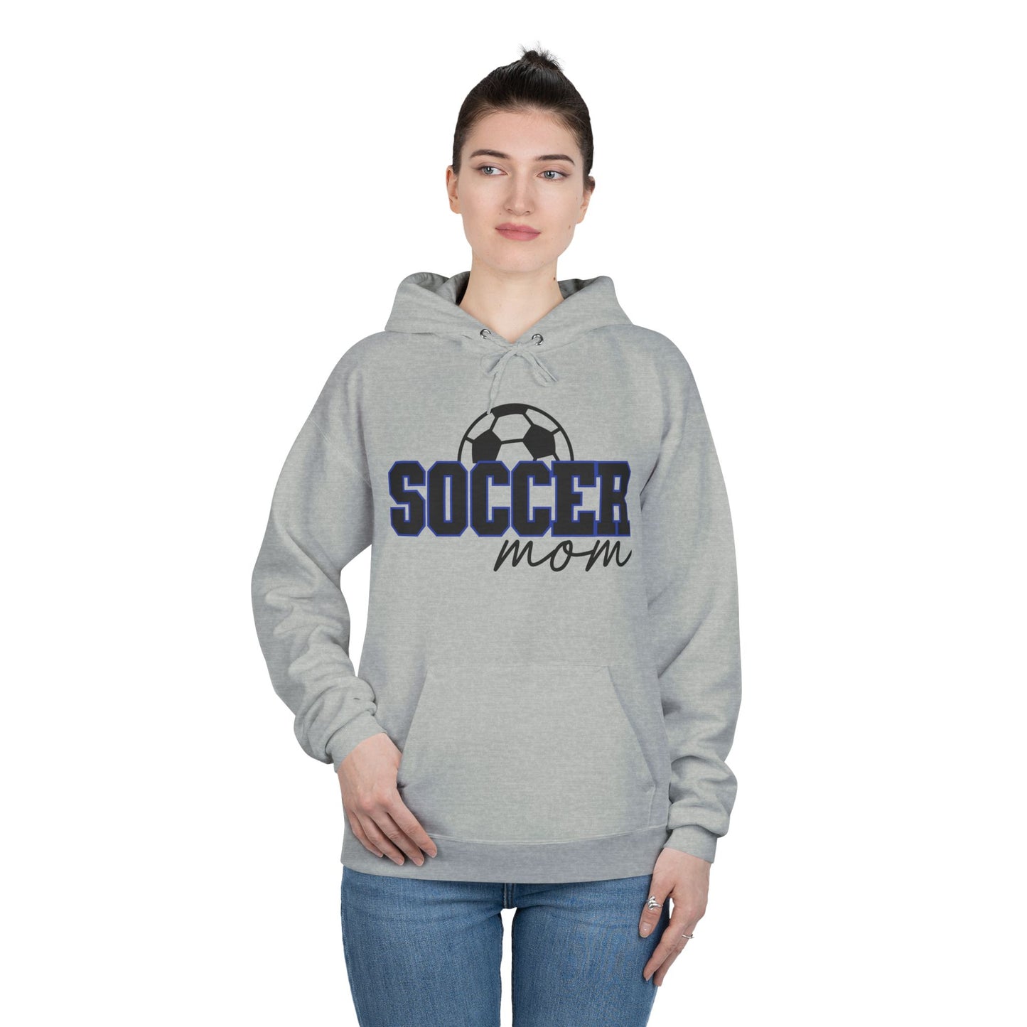 "Soccer Mom" Soccer Ball Hoodie Sweatshirt