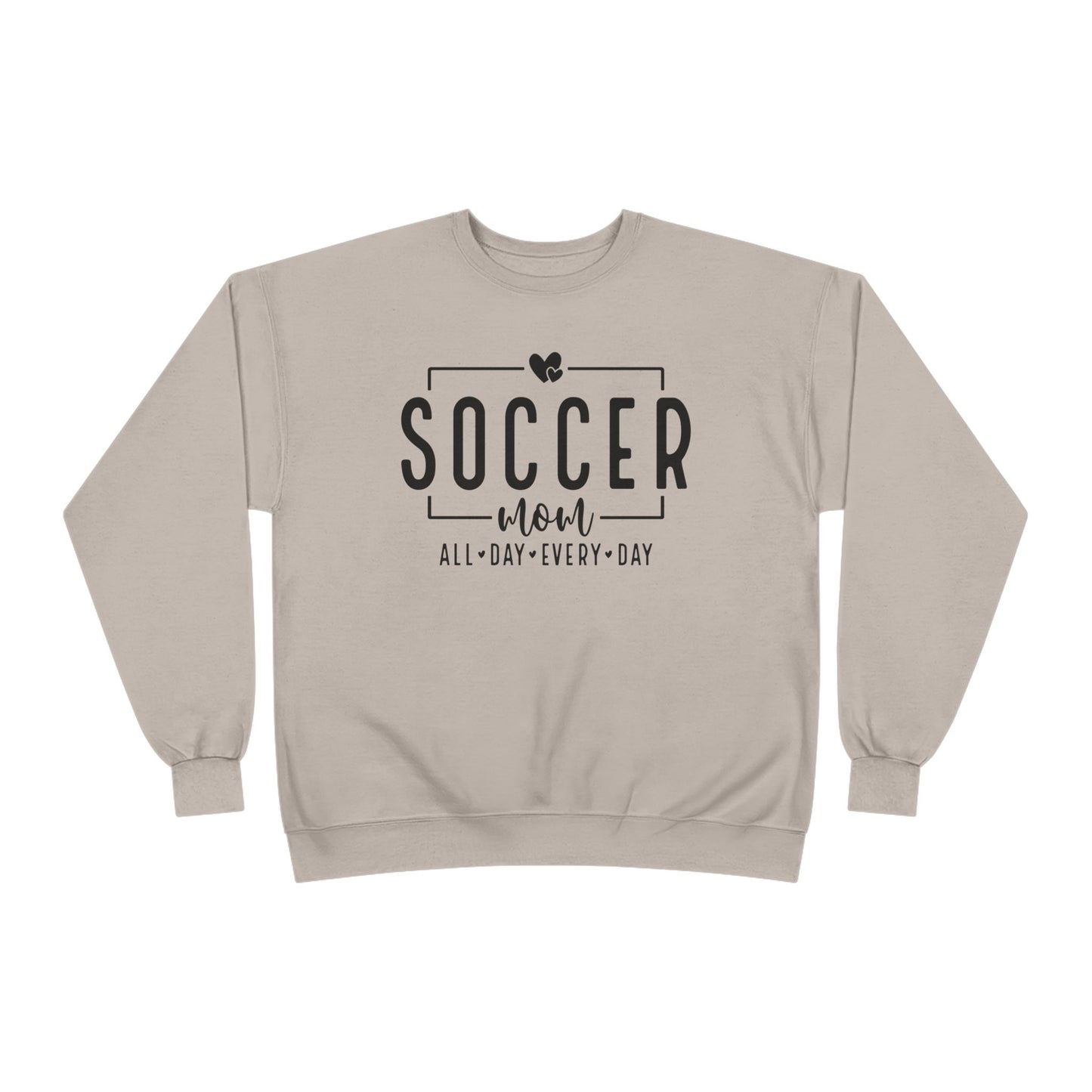 "All Day, Every Day" Soccer Mom Crewneck Sweatshirt