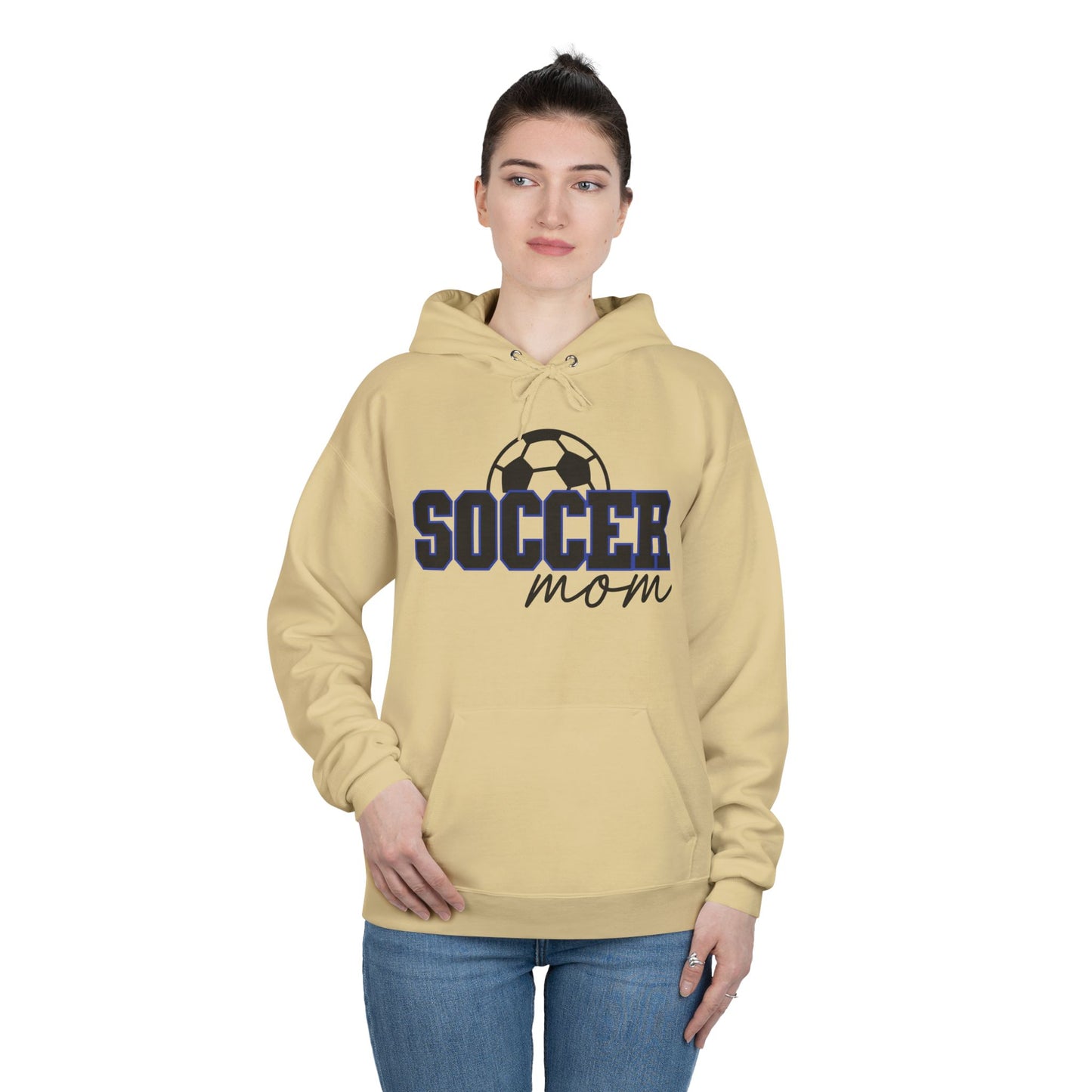 "Soccer Mom" Soccer Ball Hoodie Sweatshirt