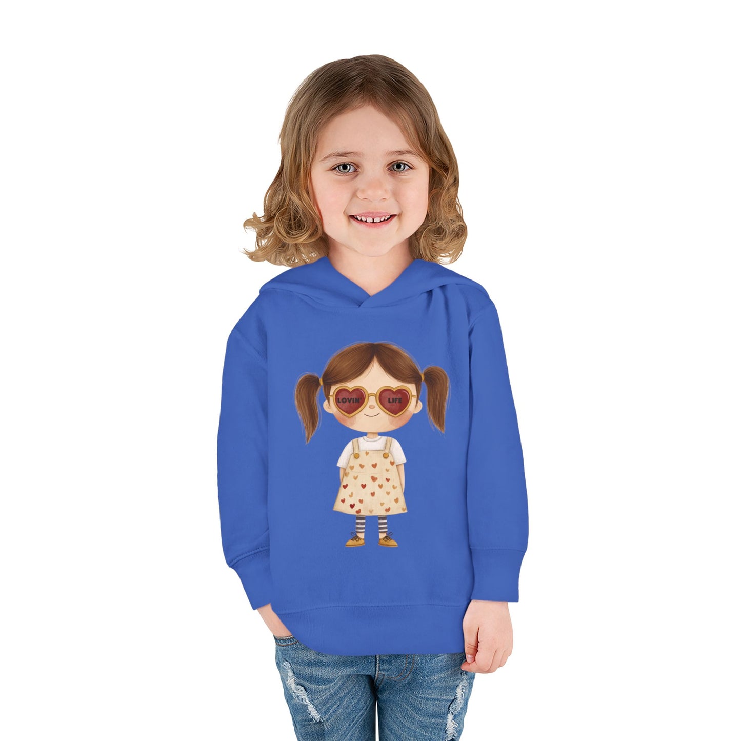 "Lovin Life Toddler Girl" - Fleece Hoodie