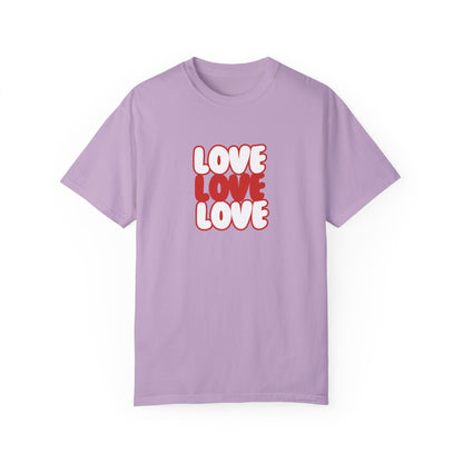 "Love, Love, Love" T-shirt