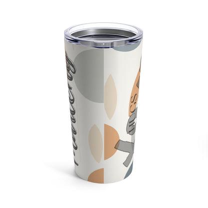 Personalized Tumbler - Orange Circles