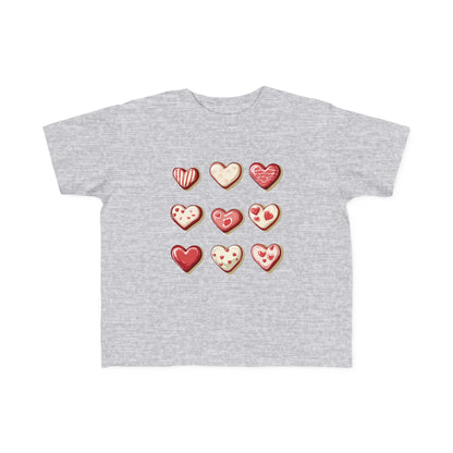 "Baked Goods Hearts" Toddler's Jersey Tee