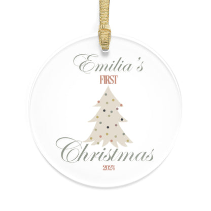 "First Christmas" Personalized Acrylic Ornament