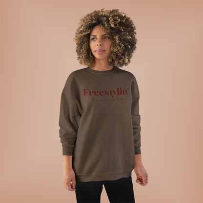 "Freestylin' this mom thing" Crewneck Sweatshirt