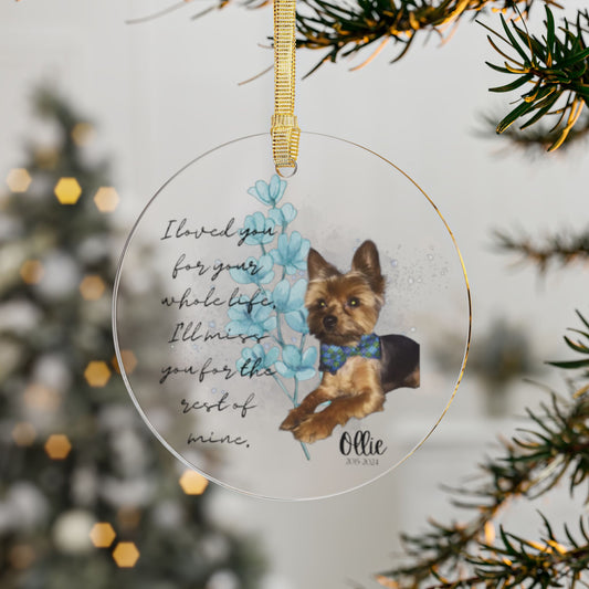 ”In Loving Memory - Pet" Acrylic Ornament