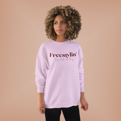 "Freestylin' this mom thing" Crewneck Sweatshirt