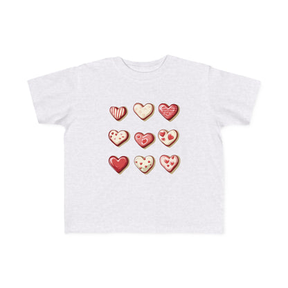 "Baked Goods Hearts" Toddler's Jersey Tee