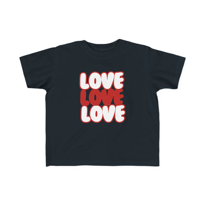 "Love, Love, Love" Toddler's Jersey Tee