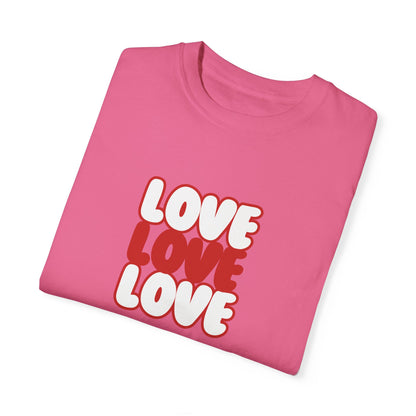 "Love, Love, Love" T-shirt