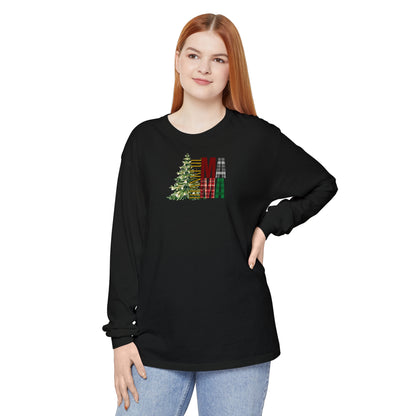 Holiday - “Thankful Mama" Christmas Tree Long Sleeve T-Shirt