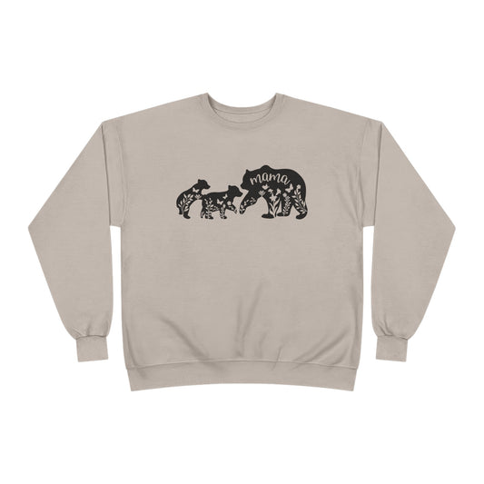 Floral Mama Bear Crewneck Sweatshirt