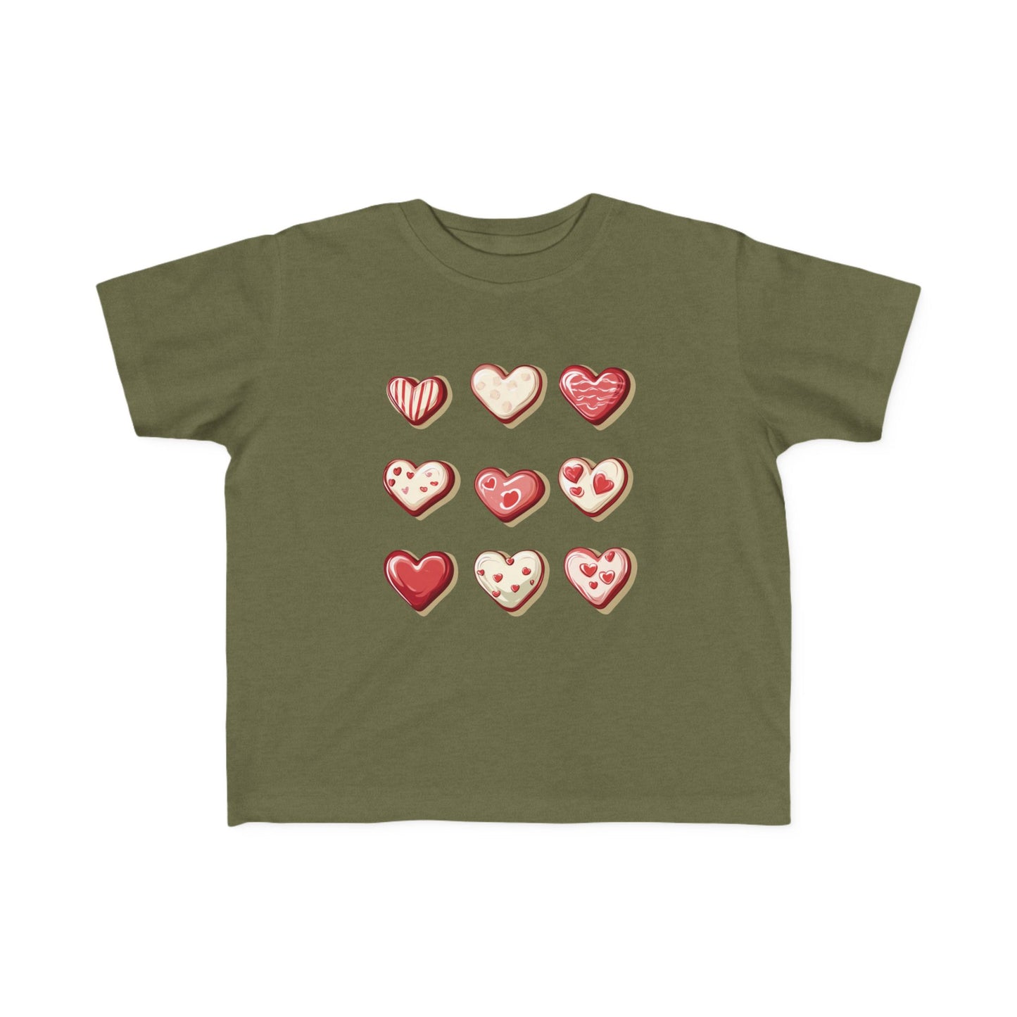 "Baked Goods Hearts" Toddler's Jersey Tee