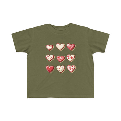 "Baked Goods Hearts" Toddler's Jersey Tee