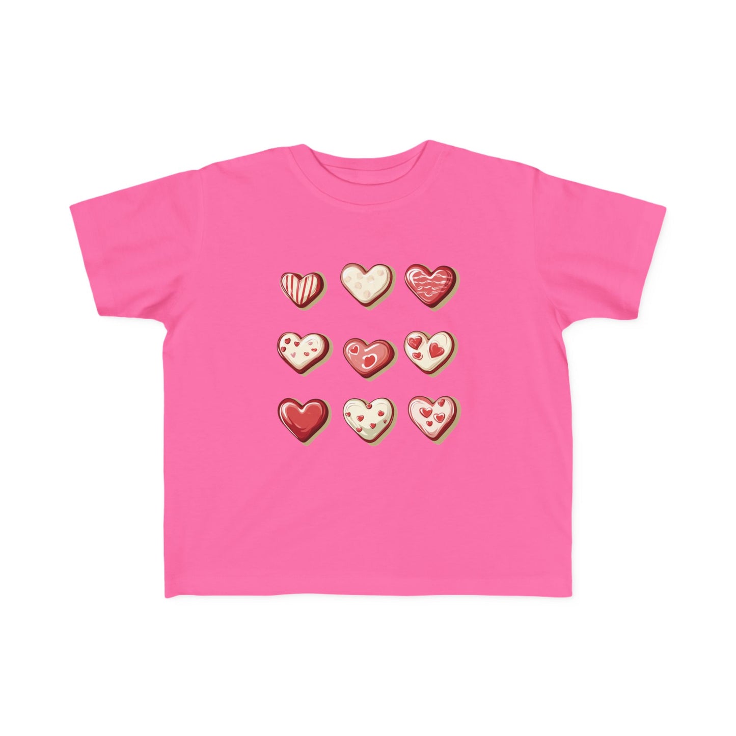 "Baked Goods Hearts" Toddler's Jersey Tee