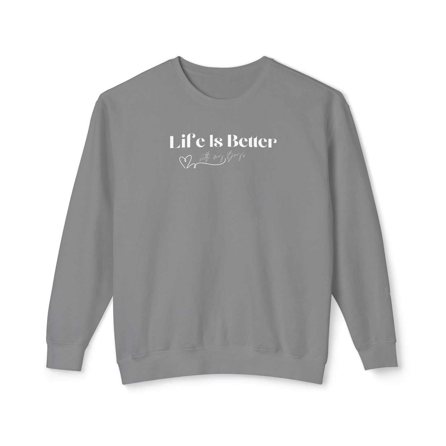 Personalized "Better with My Boys" Crewneck Sweatshirt