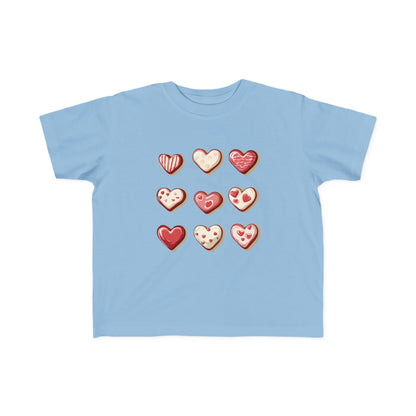 "Baked Goods Hearts" Toddler's Jersey Tee