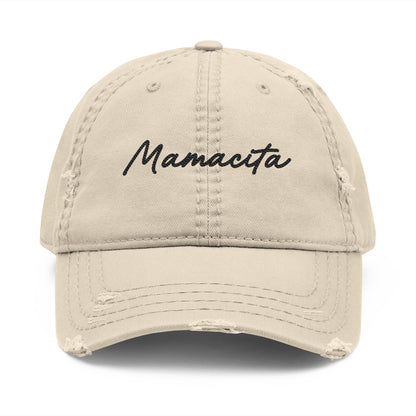 Distressed Embroidered Hat - Mamacita
