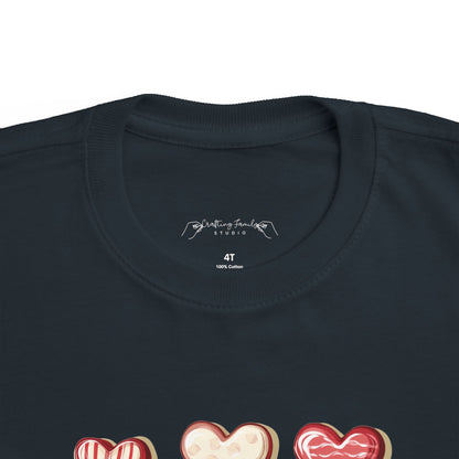 "Baked Goods Hearts" Toddler's Jersey Tee