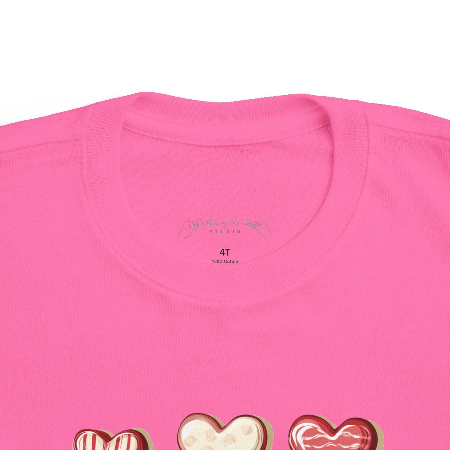 "Baked Goods Hearts" Toddler's Jersey Tee