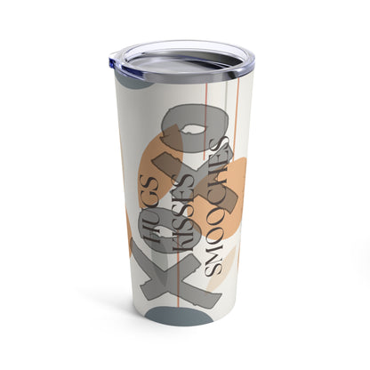 Personalized Tumbler - Orange Circles