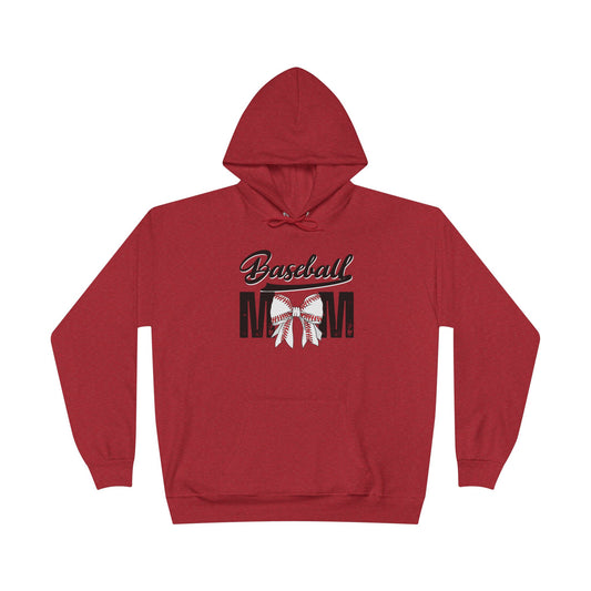 Personalized - "BaseBow" Baseball Mom Hoodie Sweatshirt